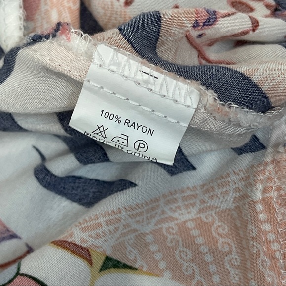 Womens Dress Small? Floral Printed Halter Cinch Waist A Line Dress - Picture 12 of 16